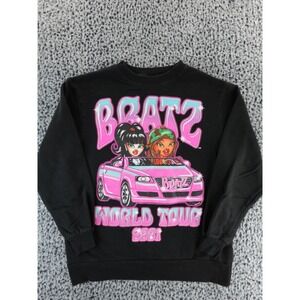Bratz World Tour 2001 Black Graphic Sweatshirt XS